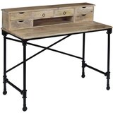 vidaXL pisaći stol od masivnog drva manga i čelika 110 x 50 x 96 cm | shoptok.hr