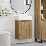  Jedinstveni ormar za kupaonicu s umivaonikom Hrast artisan | shoptok.hr