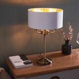  Endon 98932 - Stona lampa HIGHCLERE 3xE14/18W/230V bela/mesing, prečnik 32 cm | Eponuda.com