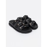 SEASTAR Black women's flip-flops decorated with three stripes | Shoptok.si