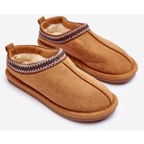 Boto Women's Suede Slippers With Faux Fur Brown Polinna | Shoptok.si