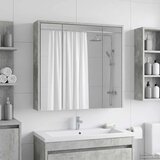  Kupaonski ormar s ogledalom Betonski sivi 63,5 x 16 x 62,5 cm Slike
