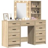  Toaletni stol s ladicama 3 pcs Smeđa Konstruirano drvo | shoptok.hr