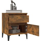  Noćni ormarići 2 kom boja dimljenog hrasta 40x35x50 cm | Eponuda.com