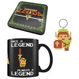 Pyramid gift set - legend of zelda - retro - šolja & podmetač & privezak Cene