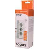 Orno Podaljšek s 3 x Schuko vtičnicami, vgradni - OR-GM-9001/W-G(GS) | Shoptok.si
