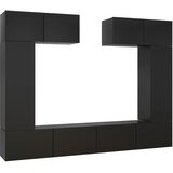 Maison Chic Komplet TV omarice - TV enot 6-delni črna inženirski les, (21699201) | Shoptok.si
