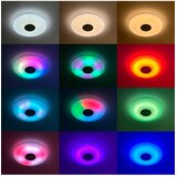 Ksix Aura SmartLED stropna svjetiljka, ugrađeni zvučnik 5 W, RGBIC+CCT, 49cm | shoptok.hr