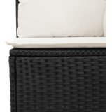  9-dijelni set vrtnih sofa s jastucima crni od poliratana Crna 65.5 x 62 x 69 cm | shoptok.hr