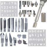 Rosfix Set 30 Elementov Za Žigosanje Lesa – 27 Grotov, Adapter M4, 2 Predloge | Združljivo Z Yihua, WEP, (5000244464) | Shoptok.si