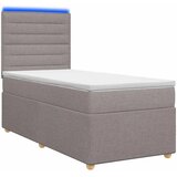  Boxspring krevet s madracem Sivosmeđa 80 x 200 cm Tkanina - Sivosmeđa 80 x 200 cm Dizajn linija | shoptok.hr
