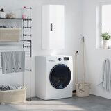 The Living Store Stenska omarica visok sijaj bela 34,5x34x90 cm - Stenska Omarica, (21436212) | Shoptok.si