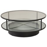 Furniture Fashion Falsterbo klub stolić ⌀100 cm, crni | shoptok.hr