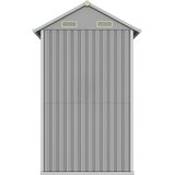  Vrtna kućica svijetlosiva 192x152,5x237 cm pocinčani čelik | shoptok.hr