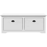 vidaXL L klop v preddverju "BODO" Bela 114x40x45 cm | Shoptok.si