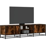 TV ormarić dimljeni hrast 160x35x41cm konstruirano drvo i metal | Eponuda.ba