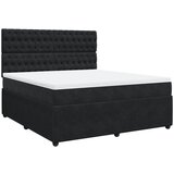 Maison Chic Box spring postelja - Vzmetna postelja z vzmetnico črna 180x200 cm žamet SL10872, (21885515) | Shoptok.si