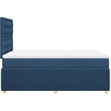  Krevet s oprugama i madracem plavi 120 x 200 cm od tkanine | shoptok.hr