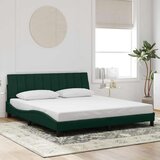  Okvir za krevet bez madraca Hanko tamnozeleni 180x200 cm baršunasti | shoptok.hr