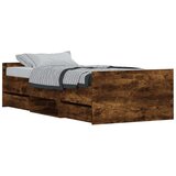  Kreveta s uzglavljem i podnožjem boja hrasta 90x190 cm | shoptok.hr
