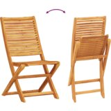 vidaXL 9-delni vrtnarski jedilni set iz trdnega lesa akacije | Shoptok.si