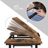 Songmics Miza za prenosnik RUSTIC s predalom rustikalna, LLD110B01 | Shoptok.si