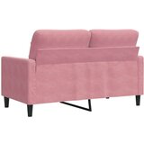 vidaXL Kavč dvosed roza 120 cm žamet, (21255987) | Shoptok.si