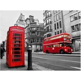  Tapeta - Red bus and phone box in London 200x154 | shoptok.hr