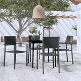  Jedilna garnitura 5-delna črna | Shoptok.si