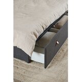 Actona Tamno sivi tapecirani bračni krevet s prostorom za odlaganje s podnicom 160x200 cm Calvi – | shoptok.hr