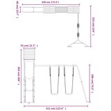 Vanjski set za igru od masivnog drva duglazije | shoptok.hr