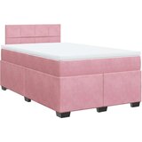 vidaXL box spring krevet s madracem ružičasti 120 x 200 cm baršunasti | shoptok.hr