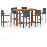  7-dijelni vrtni barski set sivi | shoptok.hr