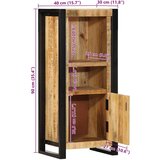 vidaXL Kupaonski ormarić 40x30x90 cm puno drvo grubo mango | shoptok.hr
