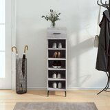 The Living Store Omarica za čevlje siva sonoma 30x35x105 cm inženirski les - Omarica Za Čevlje, (21429114) Cene