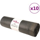 vidaXL vrečke za smeti z vrvico 250 kos črne 60 l Cene
