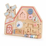 Ginger Home Crvena montesori aktivna tabla farma sa mlinom, lavirintom, satom i zupčanicima ( W12D824 ) | Eponuda.com