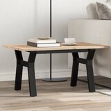  Stolić za kavu Y-oblika 80x50x40 cm borovina i čelik | shoptok.hr
