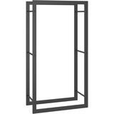 vidaXL stojalo za drva mat črno 50x28x94 cm jeklo, (20722743) | Shoptok.si