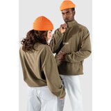 Sour Solution Half Zip Micro Fleece Half-Zip Pulover iz flisa olive | Shoptok.si