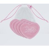 Glov kozmetički tuferi za skidanje šminke u obliku srca za višestruku upotrebu barbie heart | ePonuda.com
