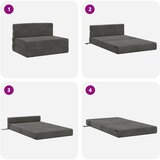 SOFA na razvlačenje Tamnosiva 100 x 80 x 60 cm Tkanina | shoptok.hr