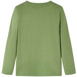  Dječja majica dugih rukava svijetla kaki 116 | shoptok.hr