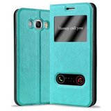 Cadorabo Samsung Galaxy J7 2016 v mint turquoise - Zaščitni ovitek z magnetnim zapiranjem, stoječo funkcijo in 2 okencema za gledanje, (20551422) | Shoptok.si