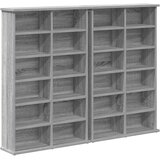 Cd ormar 2 kom. Siva Sonoma 60 x 17 x 92 cm Konstruirano drvo | shoptok.hr