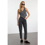 Trendyol Black High Waist Mom Jeans