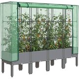  Povišena gredica s pokrovom za staklenik 160 x 40 x 140 cm | Eponuda.ba