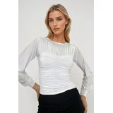 Trend Alacati Stili ženska bluza dugih rukava Alc-X12965, bela | Eponuda.com