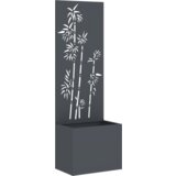 vidaXL Vrtni Sadič s Dekorativnom Pločom Antracitno siva 50 x 140 cm | shoptok.hr