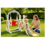  MamaKids ljuljačka s toboganom za djecu, sivo bijeli zeko | shoptok.hr